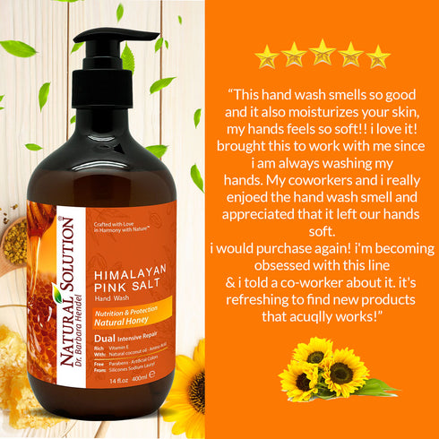 Liquid Hand Wash, Honey - 13.5 fl oz | NATURAL SOLUTION